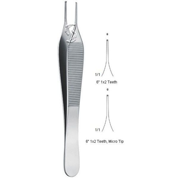 Adson Dressing and Tissue Forceps